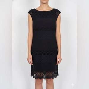 The Limited Black Lace Midi Dress